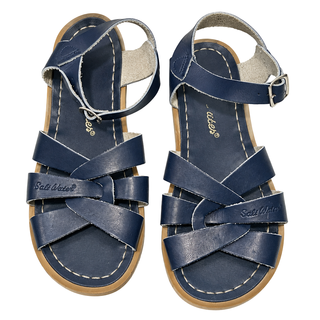 Salt Water Original Sandals Size 9 Navy Leather 1