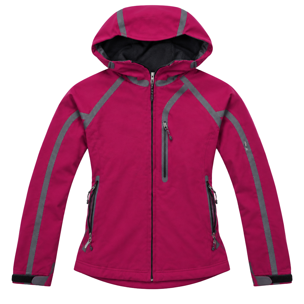 Mountain Hardwear Hooded Softshell Jacket Pink Gray 1