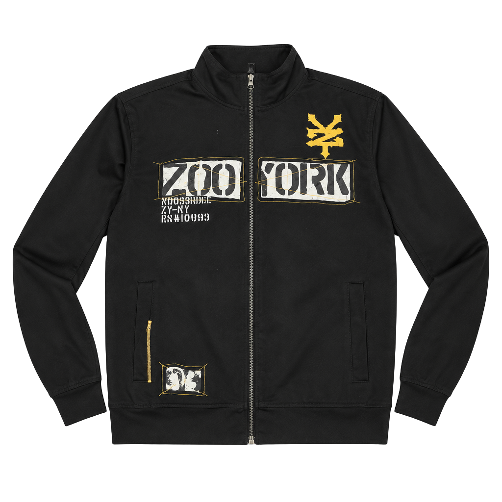 Y2K Zoo York Unbreakable Full Zip Track Jacket Size S Black 1