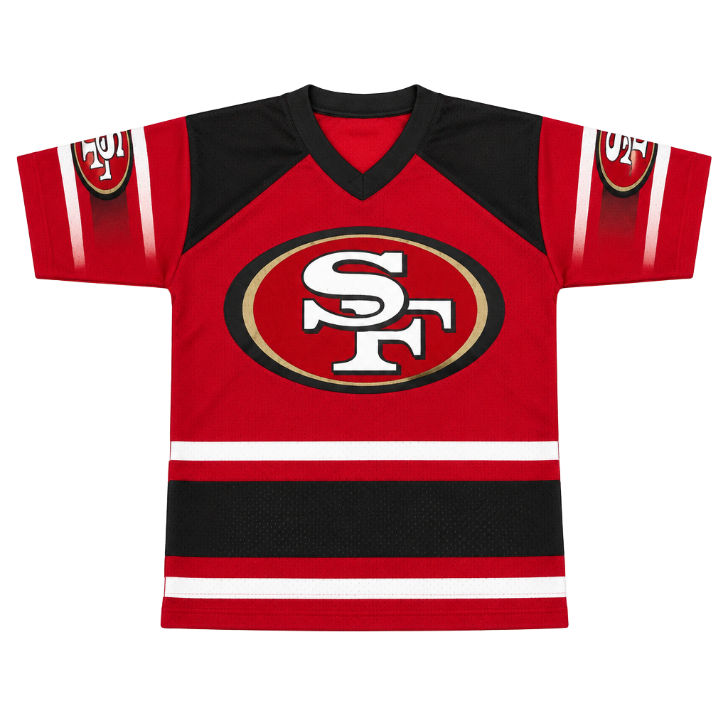 Sportonics Vintage San Francisco 49ers 1997 Jersey Red Black 1