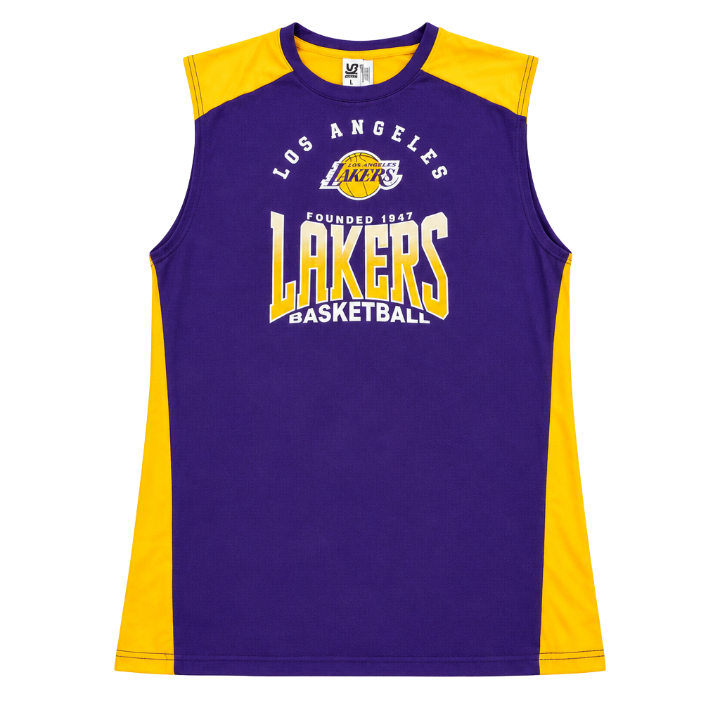 NBA Los Angeles Lakers Tank Top Size S Purple Yellow 1
