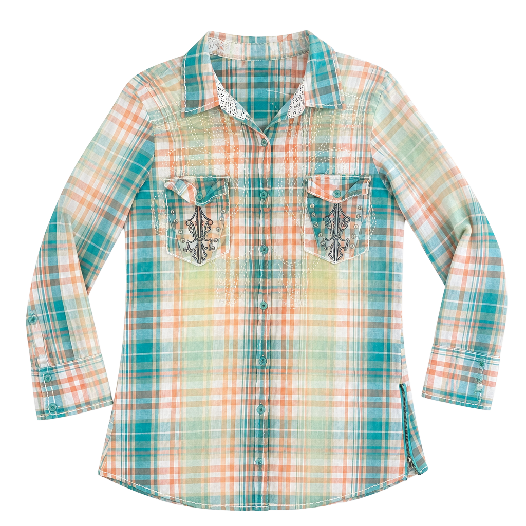Roar Embroidered Shirt L (12-14) 1