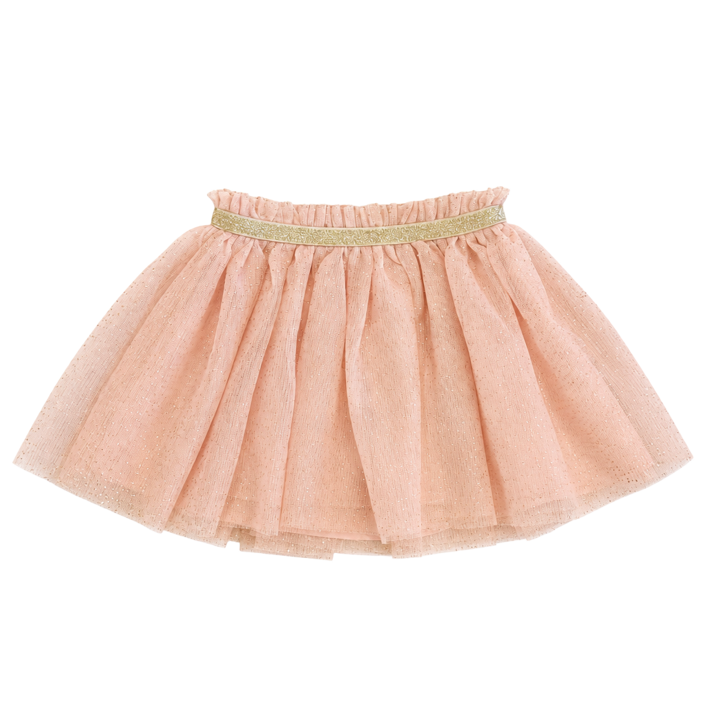 Girls Pink Tulle Sparkle Tutu Skirt 1