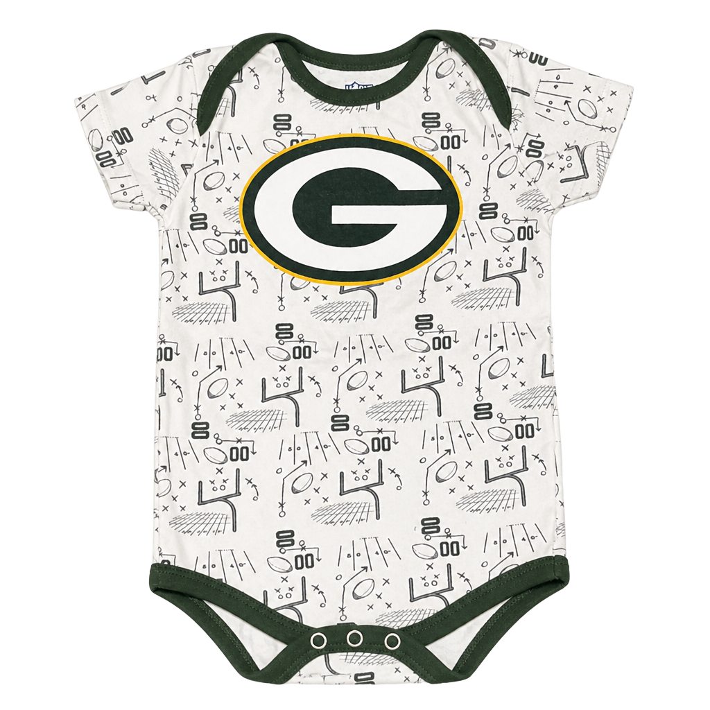 NFL Green Bay Packers Playbook Graphics Baby Bodysuit 18M 1