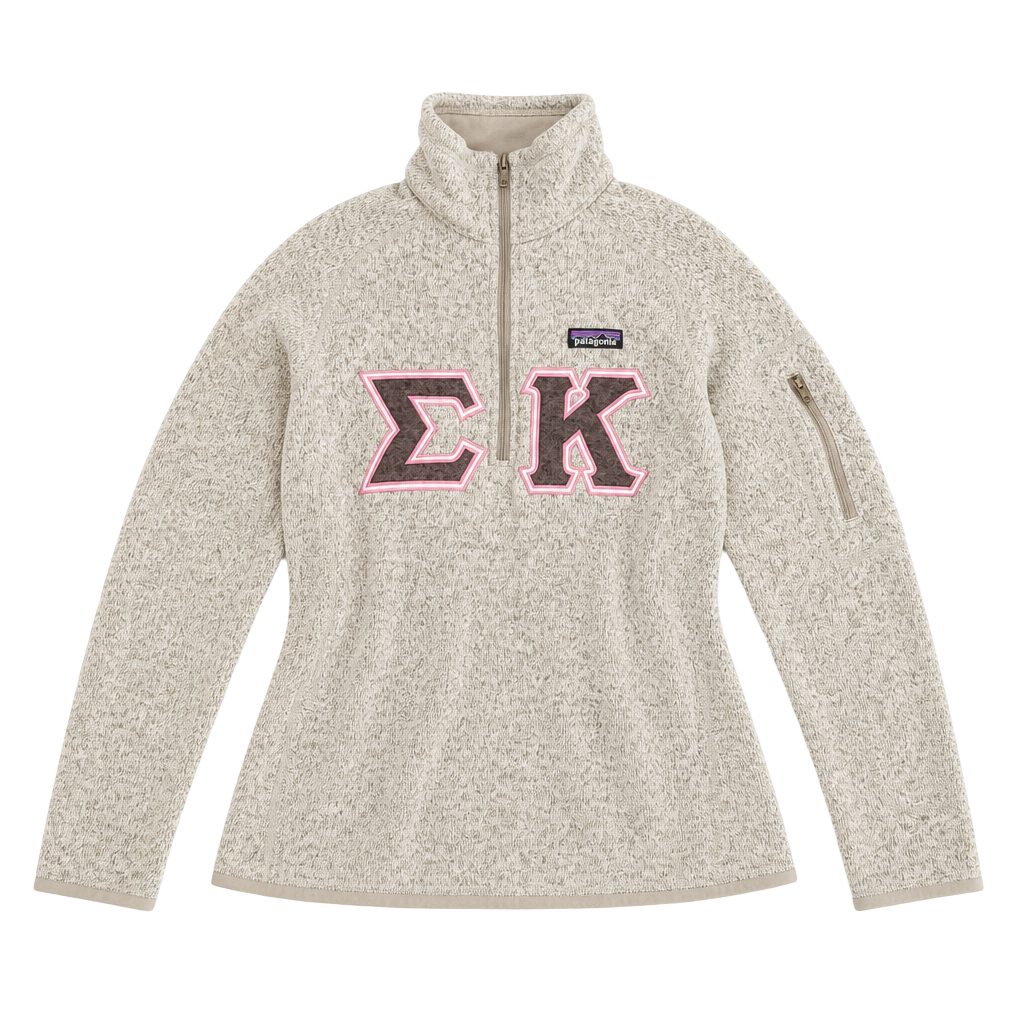 Patagonia Better Sweater 1/4 Zip Sigma Kappa Sorority Fleece 1
