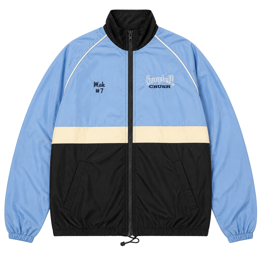 Port and Company Size S Campbell Crush Embroidered Windbreaker Jacket 1