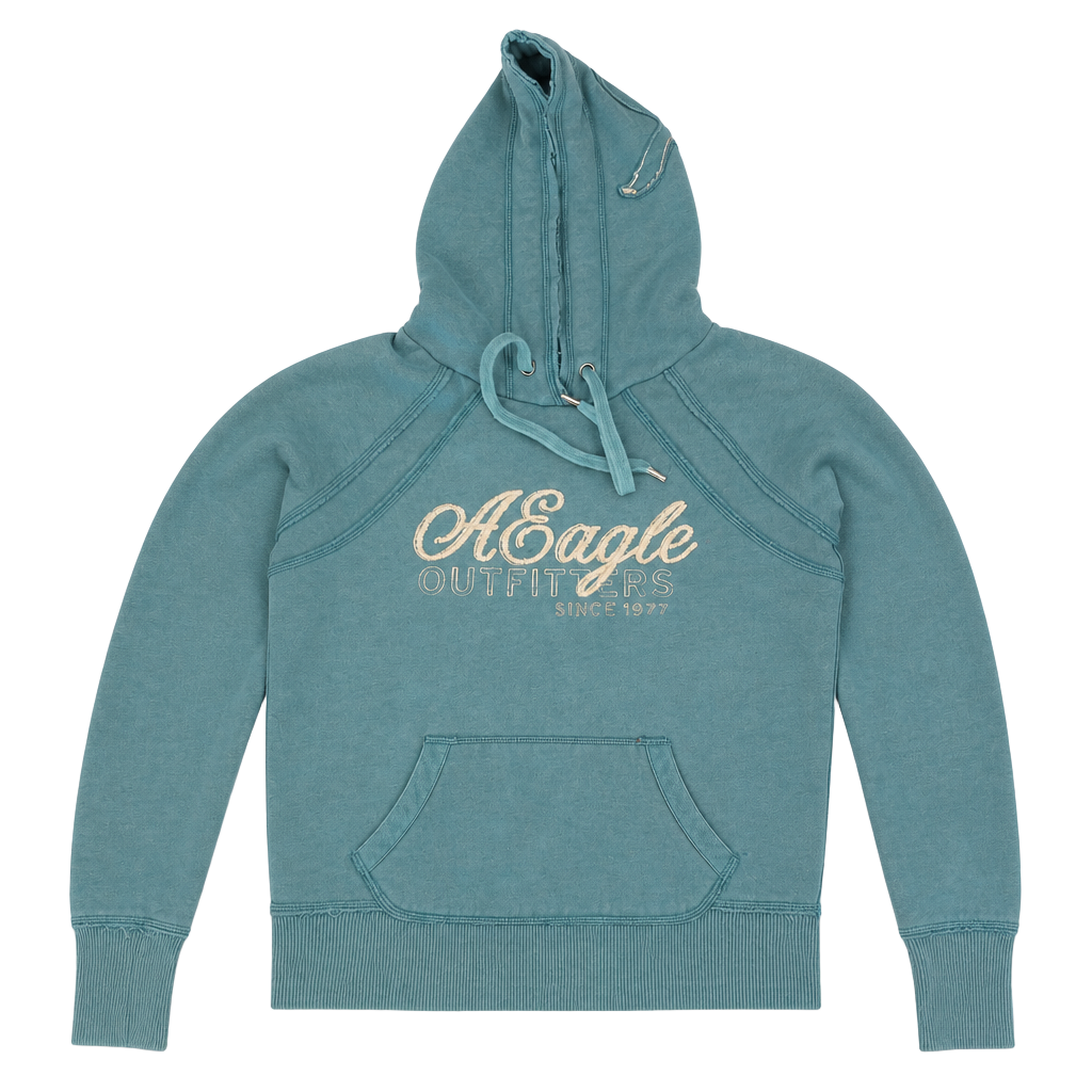 American Eagle Outfitters Teal Hoodie Sweatshirt Size XS vintage y2k 1