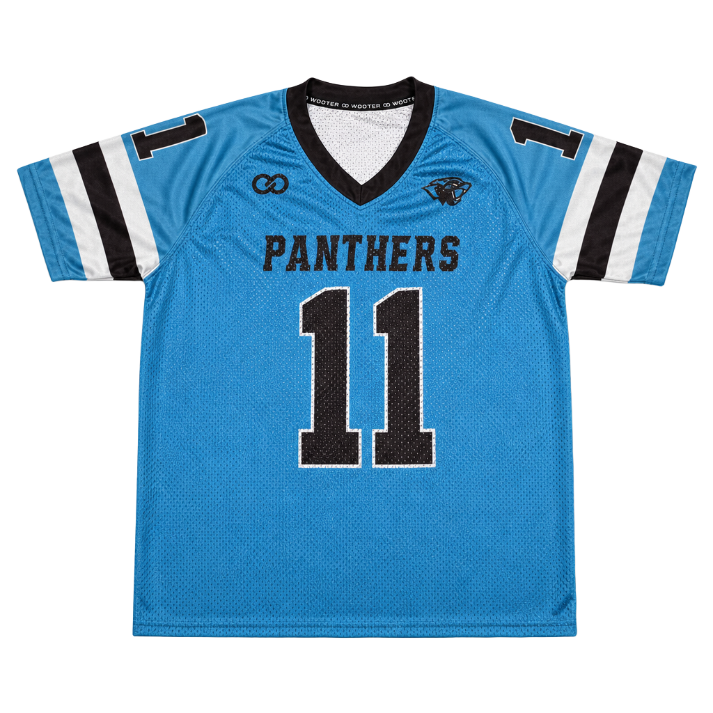 Wooter Apparel Panthers Blue Football Jersey Number 11 Men's Small 1
