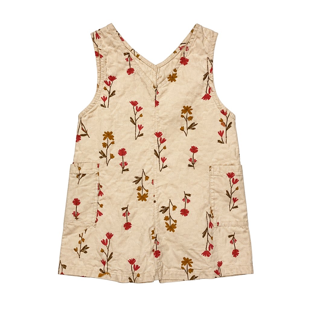 Carter's Child of Mine Floral Corduroy Jumper Dress Size 3T 1