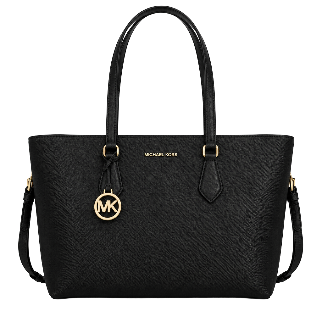 Michael Kors Sheila Large Tote Bag Black Leather 1