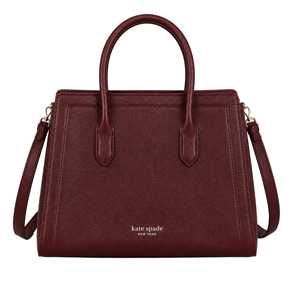 Kate Spade Knott Medium Satchel Autumnal Red Leather 1