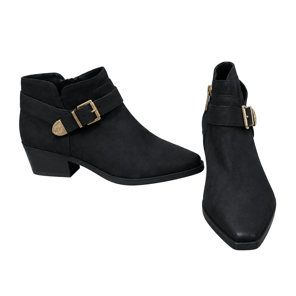 Vince Camuto Maiyah Booties Size 9M/40 Black Leather Ankle Boots 1