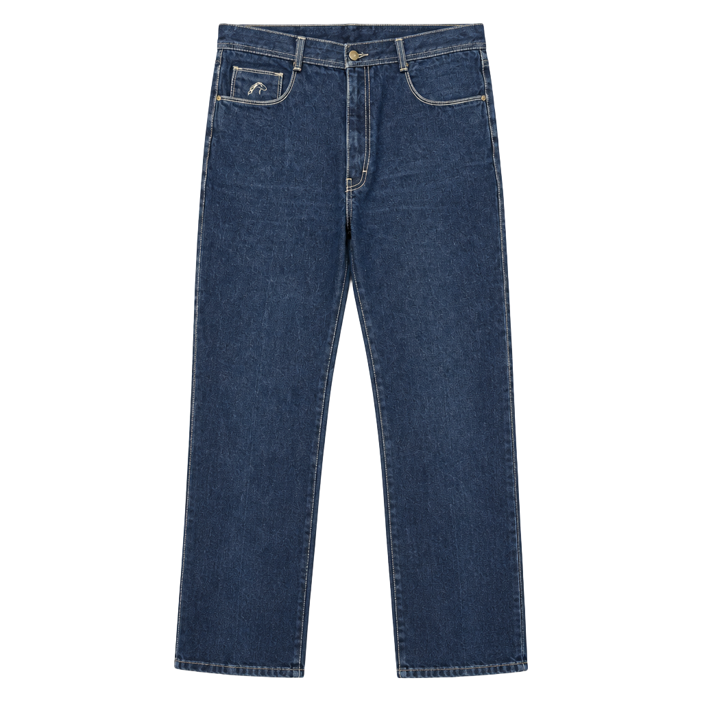 Jordache Vintage Jeans Size 36 Dark Wash Horse Embroidered 1
