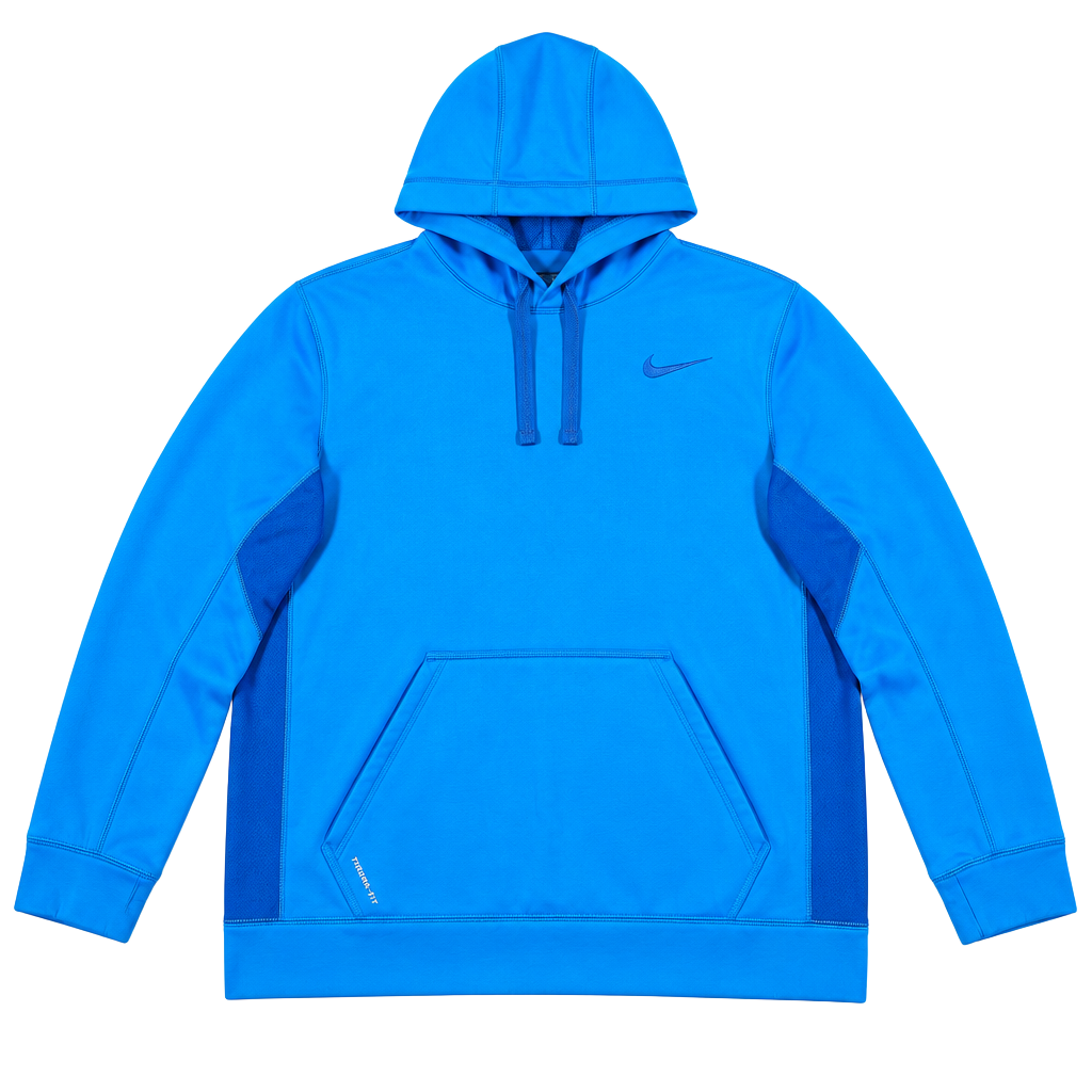 Nike Therma-Fit Hoodie Size XL Blue Fleece Pullover 1