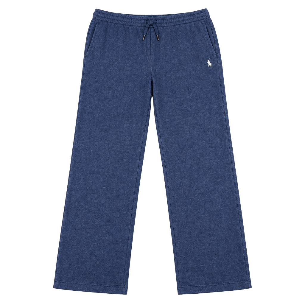 Polo Ralph Lauren Vintage 90’s Sweatpants L Blue Drawstring Logo Fleece Pants 1
