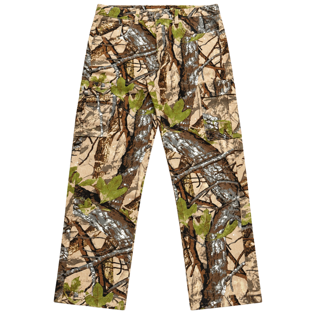 Manfinity Camouflage Cargo Jeans Size 32 Tree Camo Print 1
