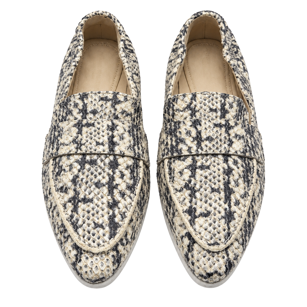 Cole Haan Grand Ambition Loafer Size 6B Snakeskin Embossed Leather 1