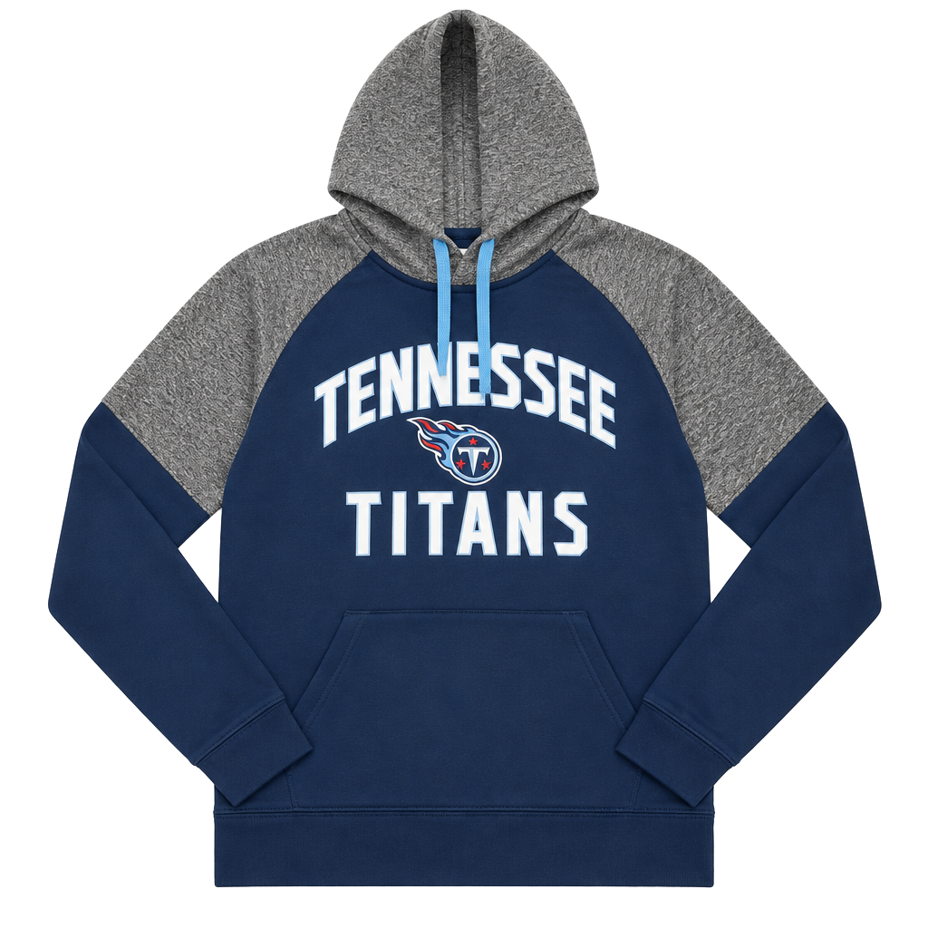 Nike Men's Nike Navy Tennessee Titans Fashion Color Block Pullover Hoodie (Men) 1