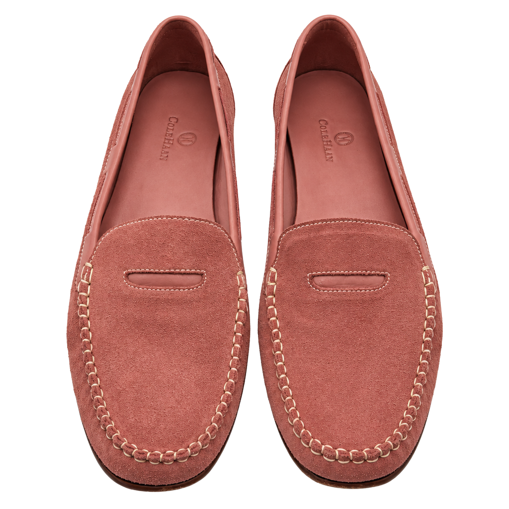Cole Haan Loafers Size 11 B Pink Suede Penny Drivers 1