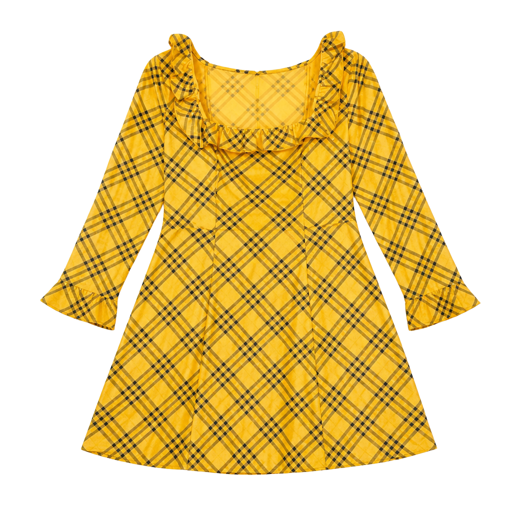 Urban Outfitters Kristen Tartan Clueless Style Plaid Fall Dress 1