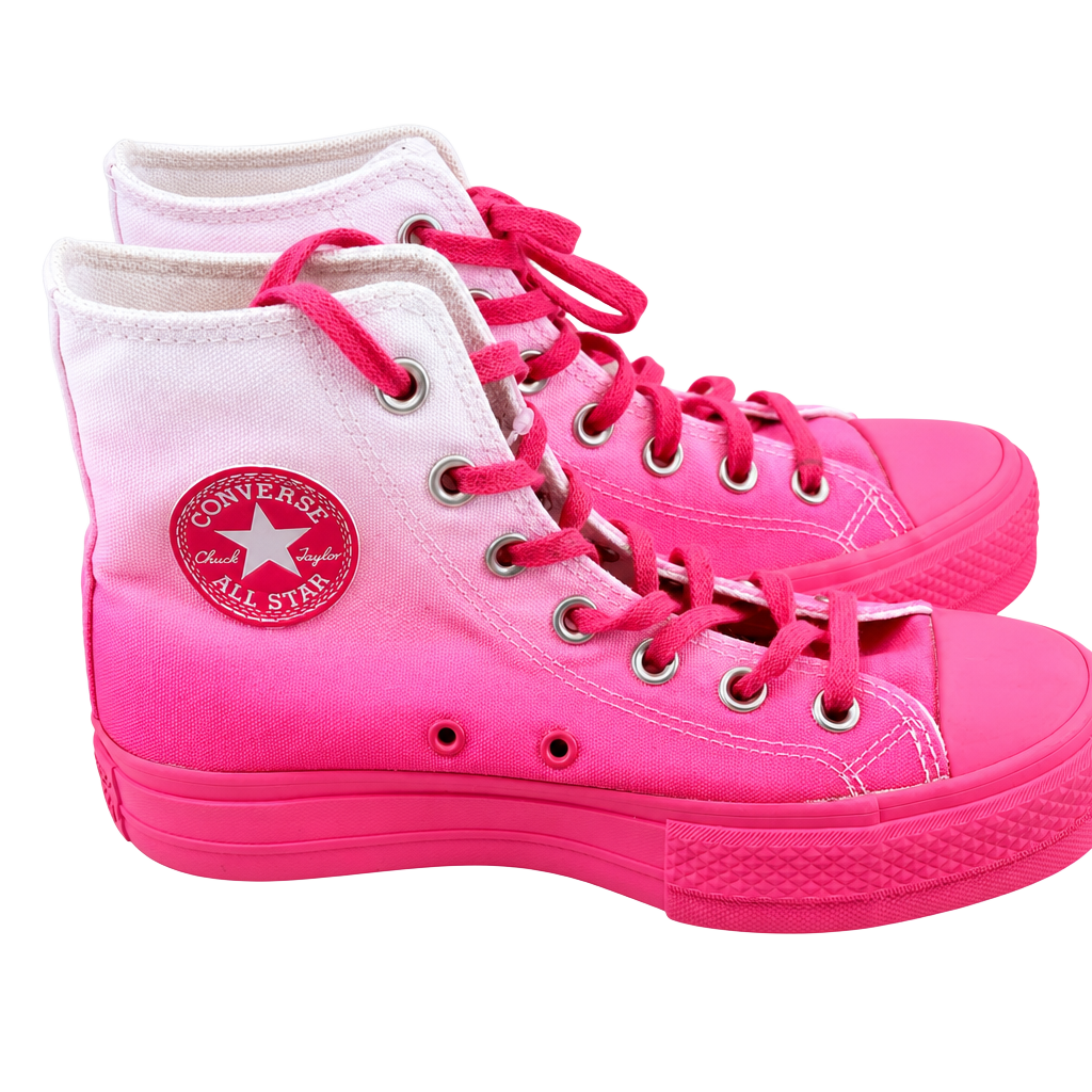 Converse Chuck Taylor All Star Lift High Top Platform Sneakers, Pink Gradient 1