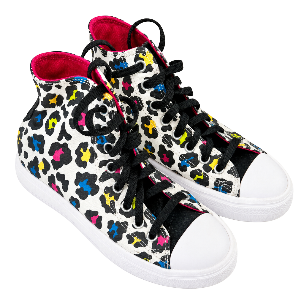 Converse Chuck Taylor All Star Move Hi Platform Sneakers Multicolor Leopard Print 1