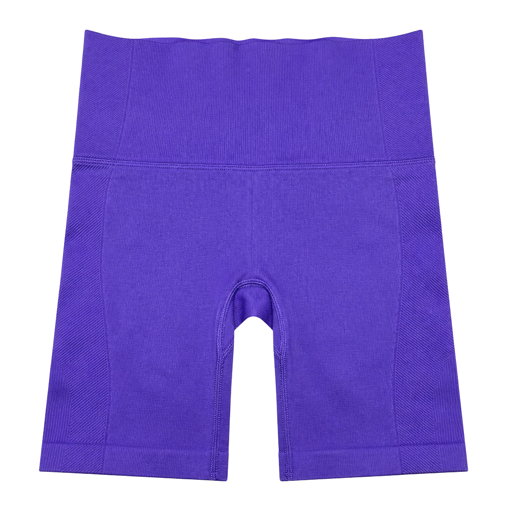 All in Motion Women's High-Rise 6" Seamless Athletic Shorts Purple 1