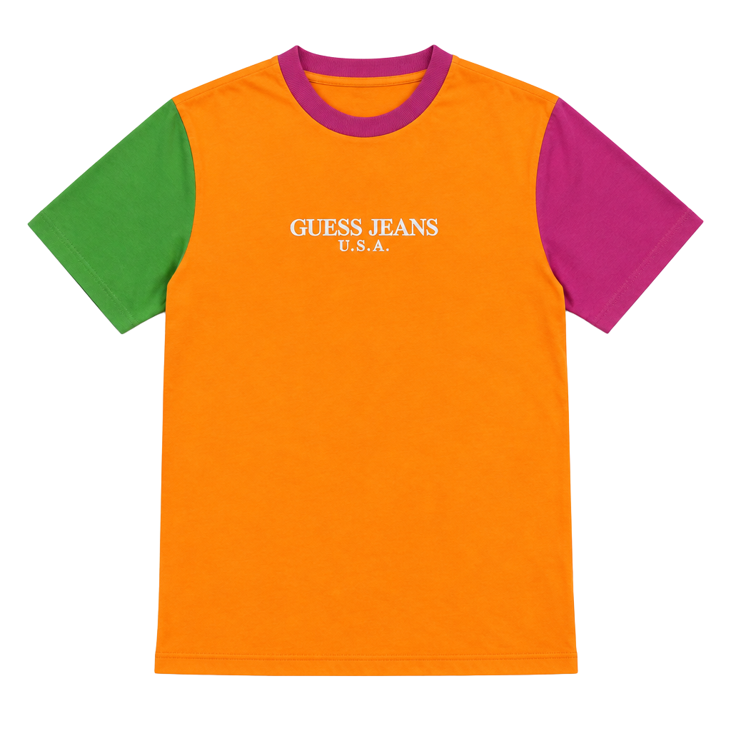 Guess Jeans x Sean Wotherspoon Farmers Market Colorblock T-Shirt Size M RARE 1