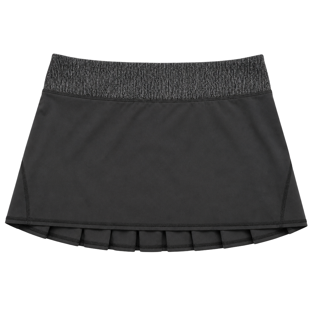 LuluLemon Black Pleated Athletica Skirt Skort size 6 1