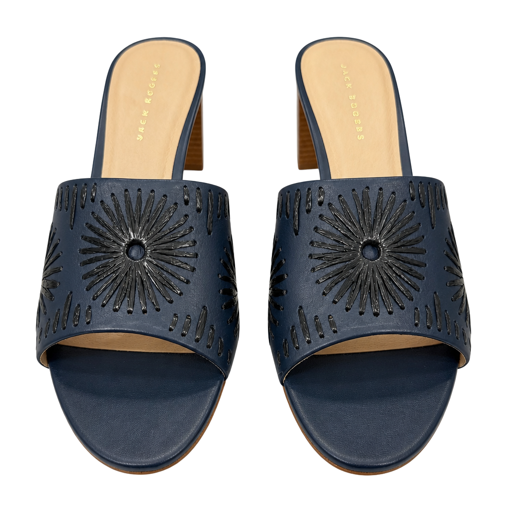 Jack Rogers Somerset Slide Sandals Size 10M Navy Blue NIB 1