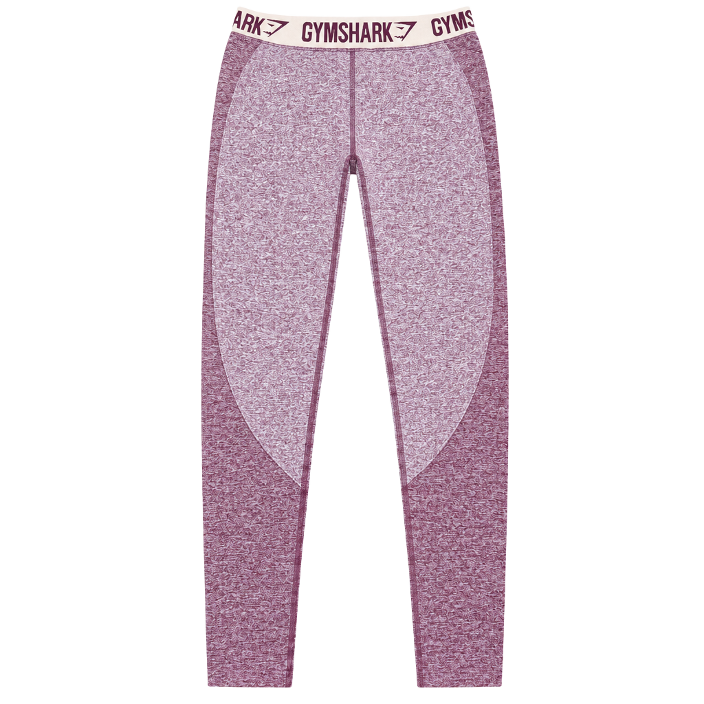 Gymshark OG Flex Seamless Leggings – Pink Marl/Plum – Size XS 1