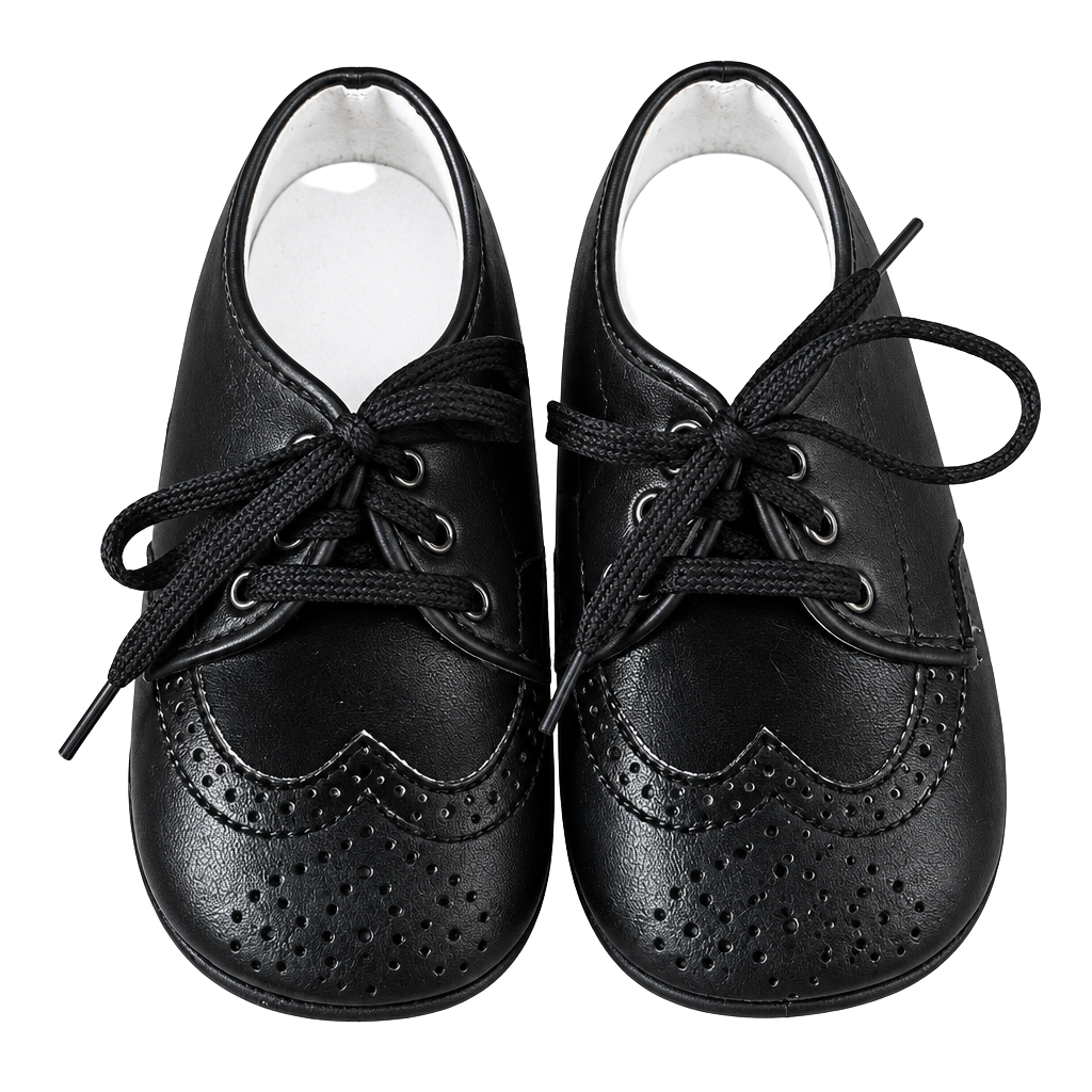 Small Steps Oxford Brogue Shoes Size 6 Black Toddler Dress Shoes Made in USA 1