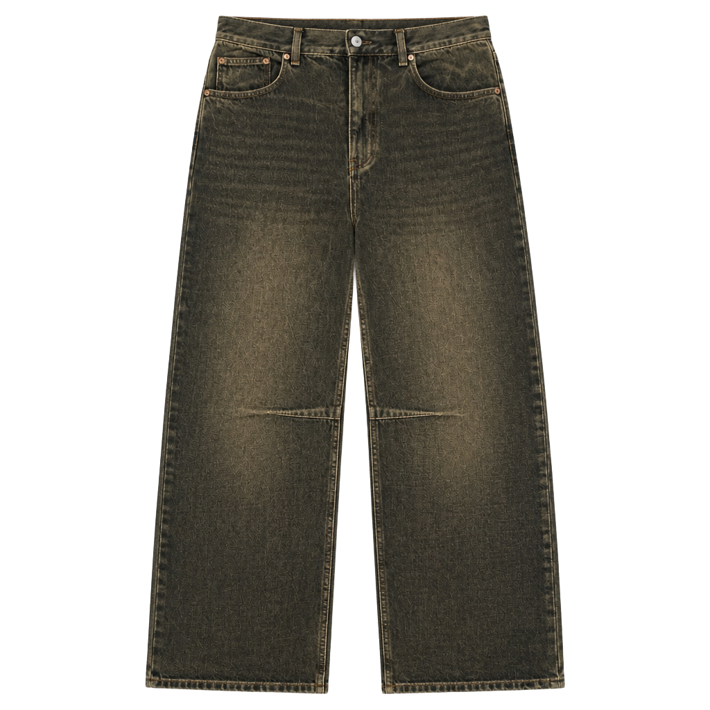 MM6 Maison Margiela Baggy Jeans Size 28 Brown Denim 1
