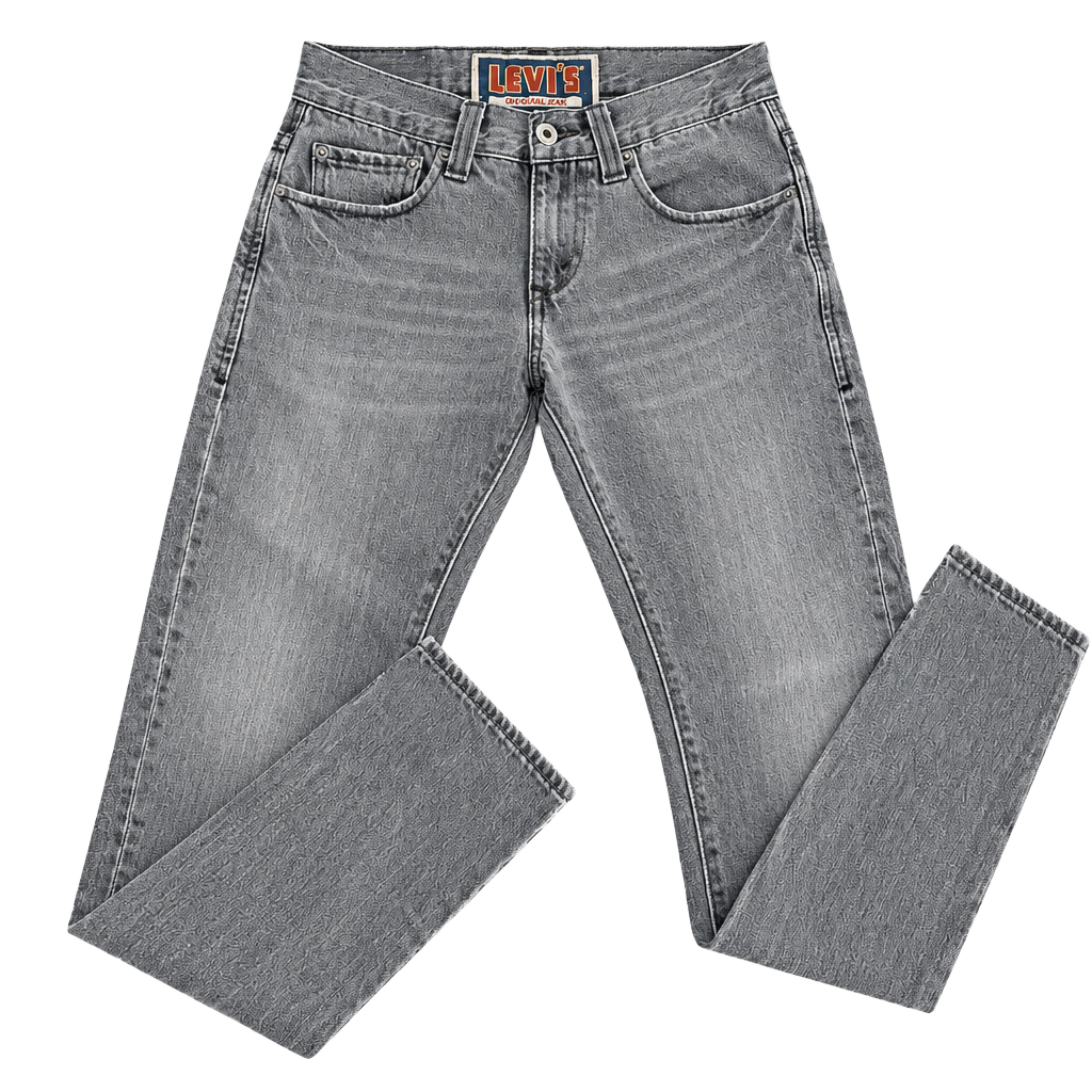 Levi's 511 Skinny Jeans W28 L30 Gray Distressed Hem Denim 1