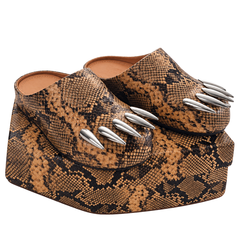 Bravest Studios Snake Claw Mule Size 7 Tan 1