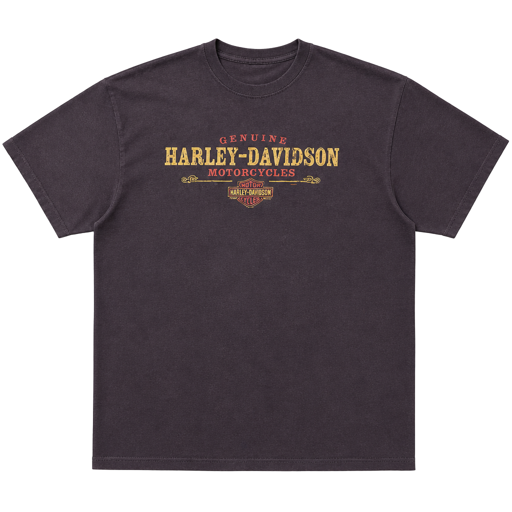 Harley-Davidson Brown Graphic T-Shirt 1