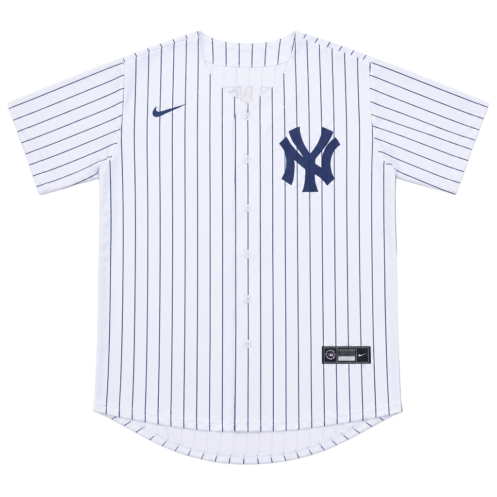 Nike Yankees Stanton #27 Pinstripe Jersey 1