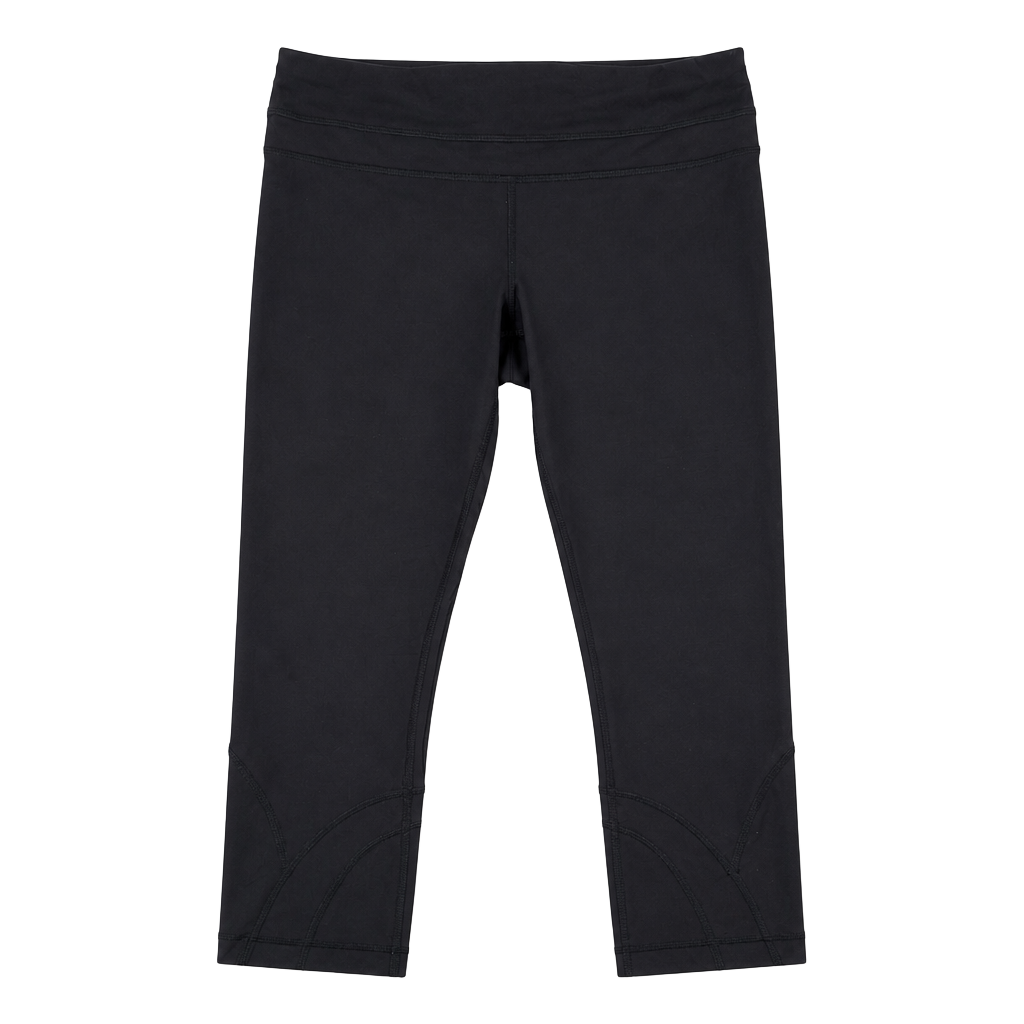 Lululemon Women's High Rise Crop Leggings 23” Black Size 6 EUC 1