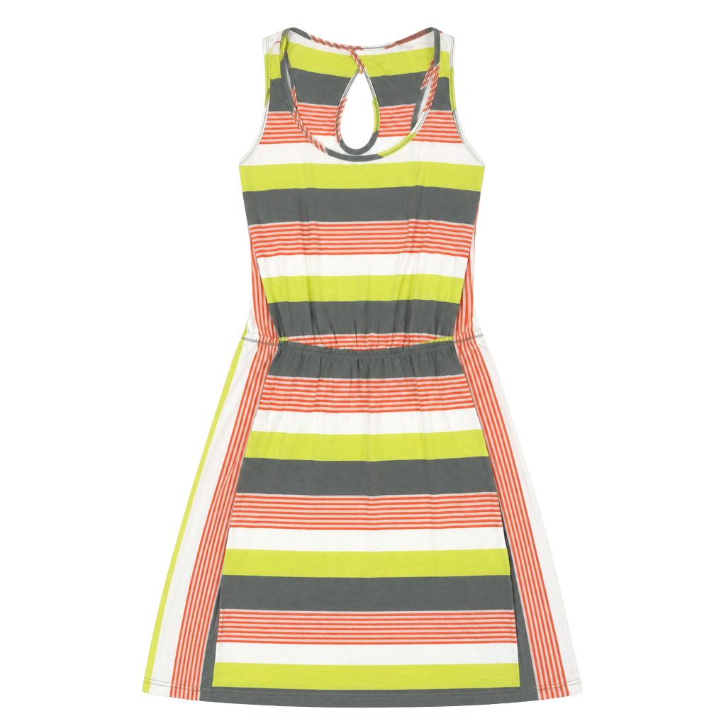 Patagonia Womens West Ashley Dress Fitz Stripe Micro: Hemlock Green, 1