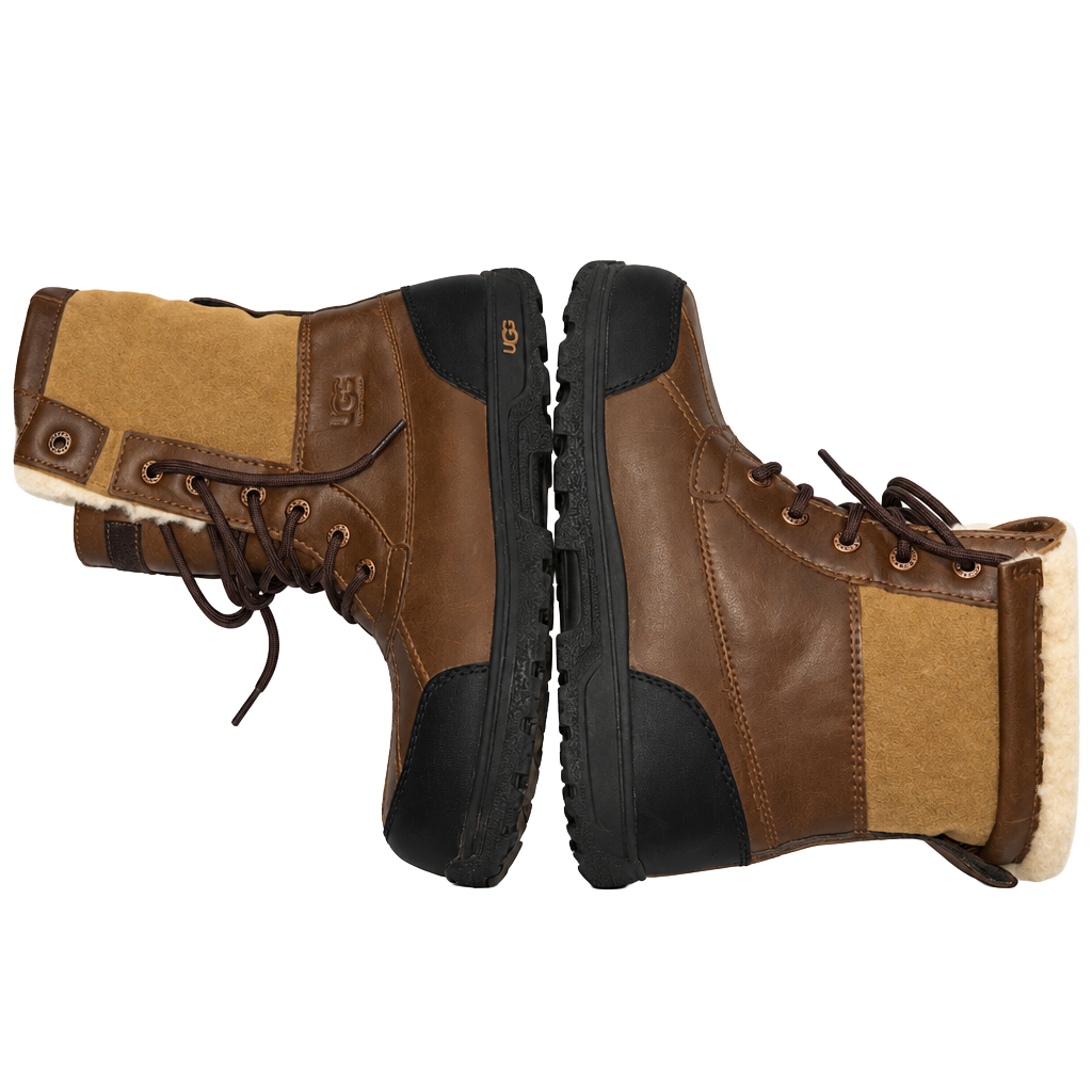 UGG Butte II Winter Boots Brown Leather Kids 4 1