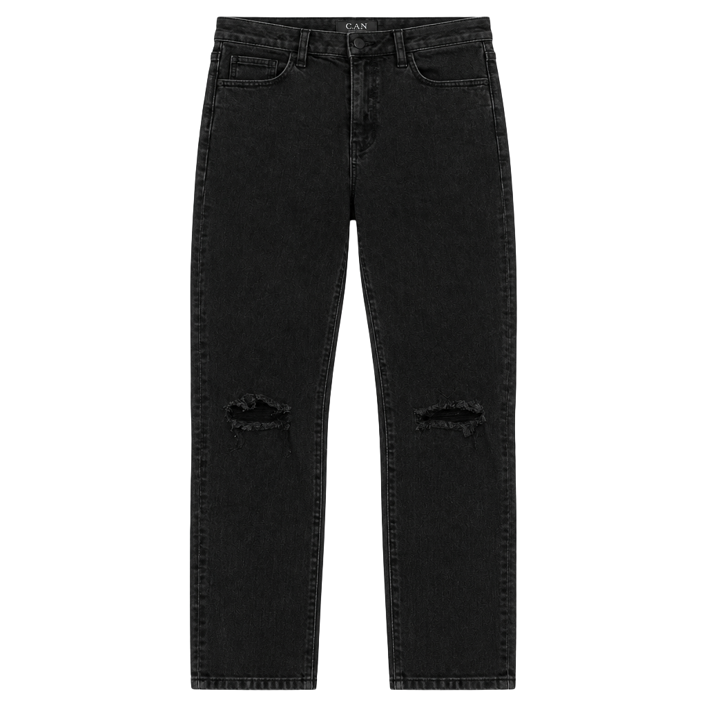 Retro American Eagle Jeans Size 10 Long Black Distressed Skinny 1