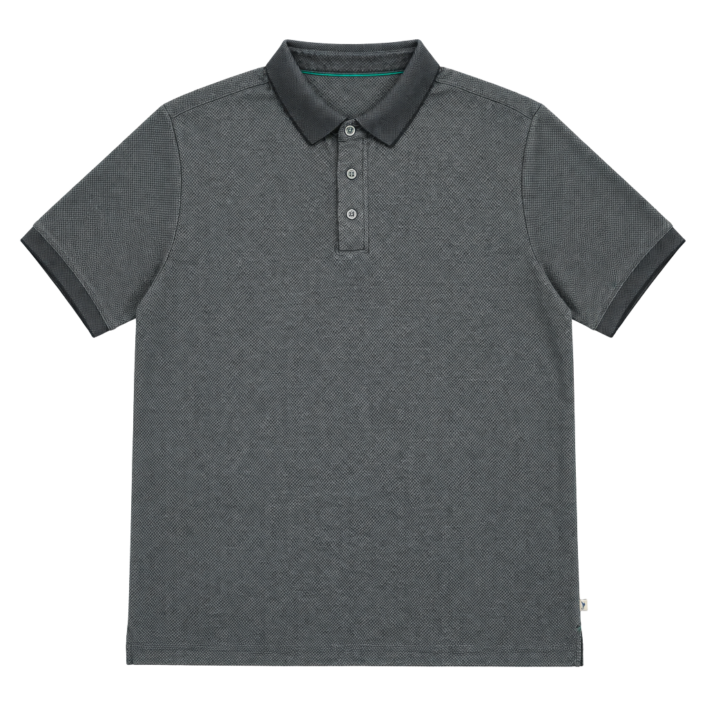 Tommy Bahama Polo Shirt Size XL Gray Textured Short Sleeve Modal Blend 1