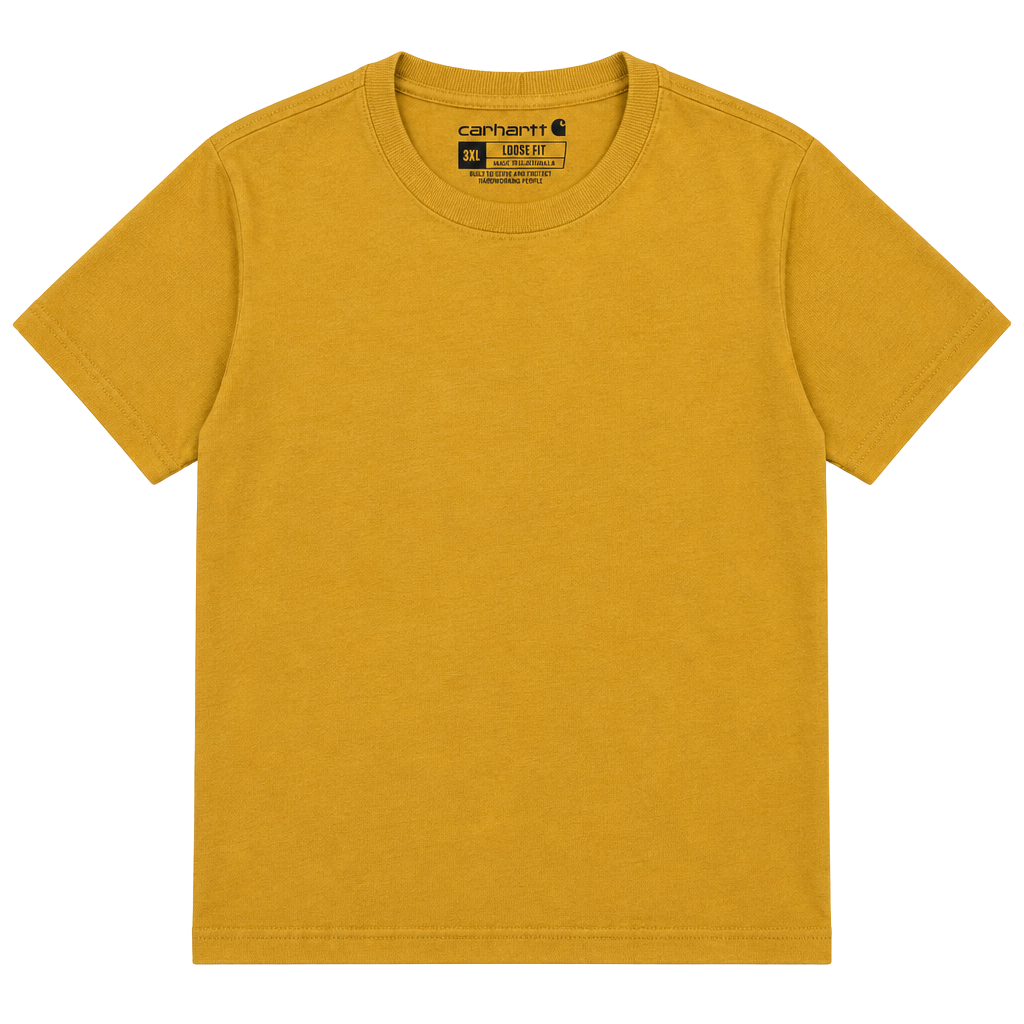 Carhartt Loose Fit Pocket T-Shirt Size 3XL Yellow Cotton workwear gorpcore 1