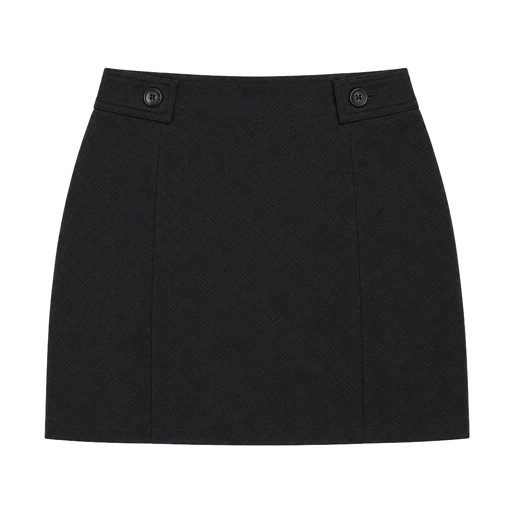 White House Black Market Skirt Size 6 Black Mini 1