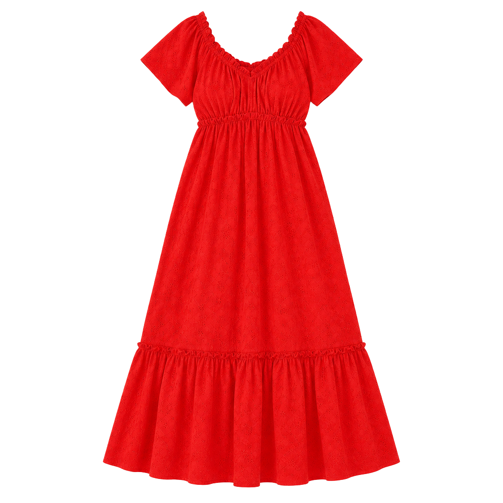Sofia Jeans by Sofia Vergara V-Neck Flutter Sleeve Dress – Medium 1