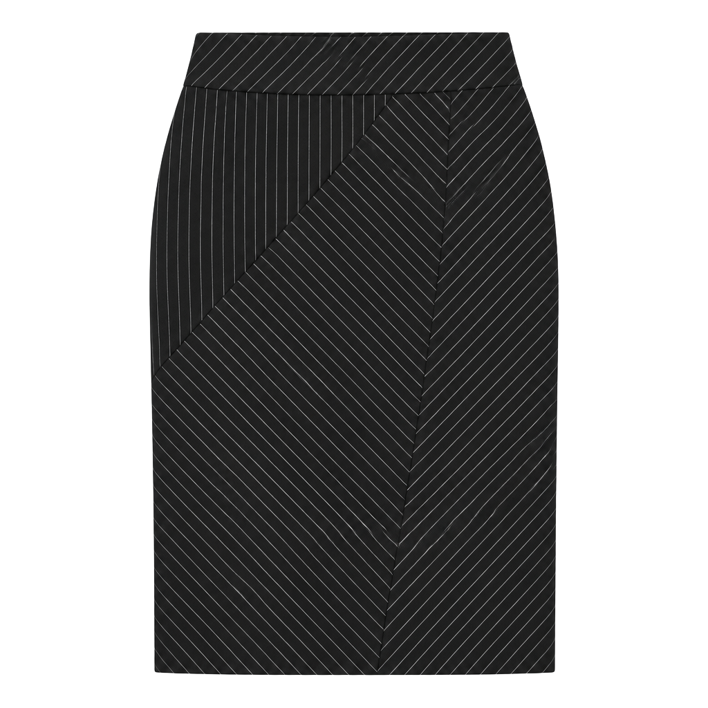 Doncaster Black Mixed Pinstripe Pencil Skirt – Size 6 1