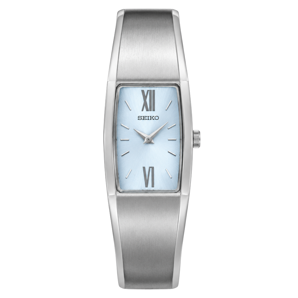 Vintage Seiko 1F20-0AB0 Women’s Stainless Steel Cuff Bangle Quartz Watch 1
