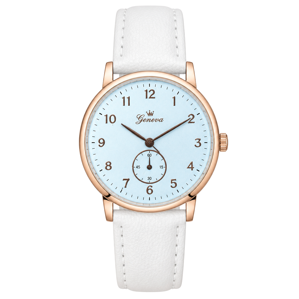 Julian Caff Watch White Leather Quartz 1