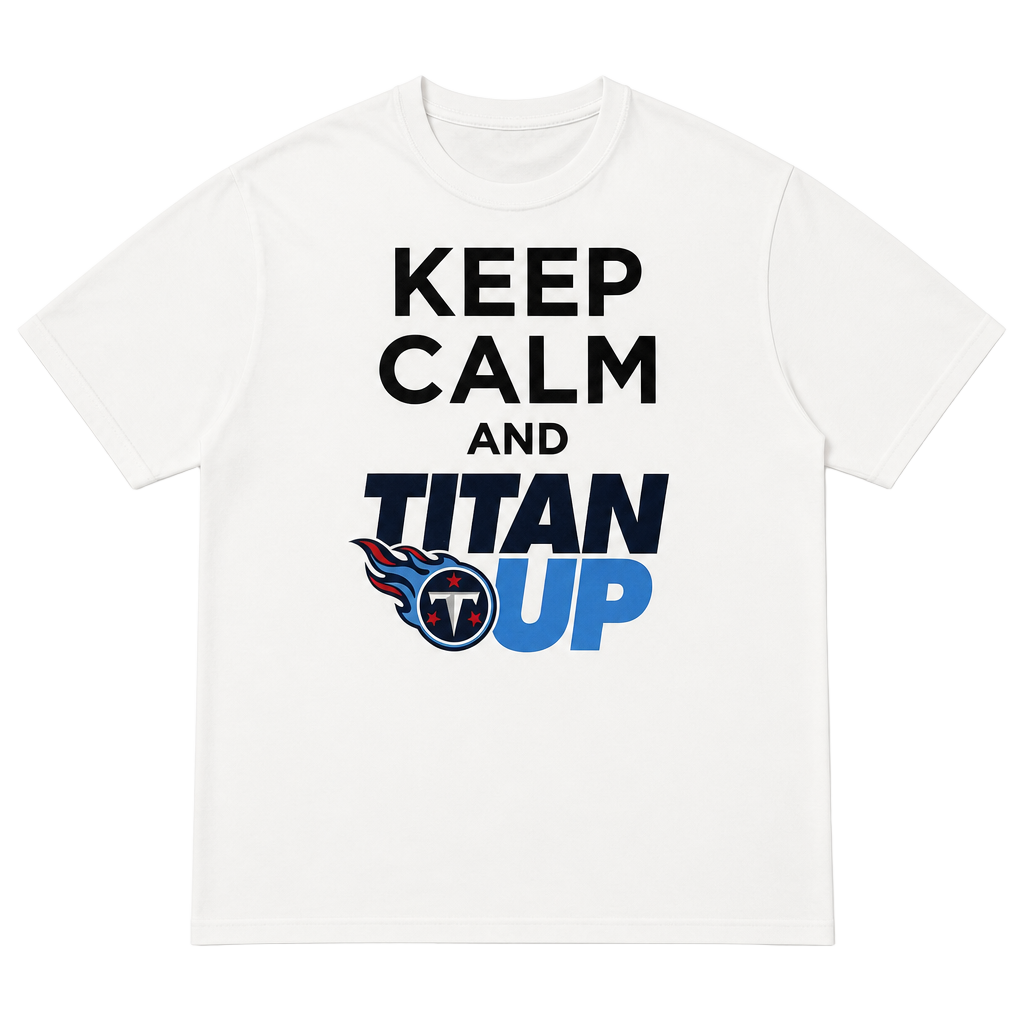 NFL Tennessee Titans Keep Calm And Titan Up T-Shirt 1