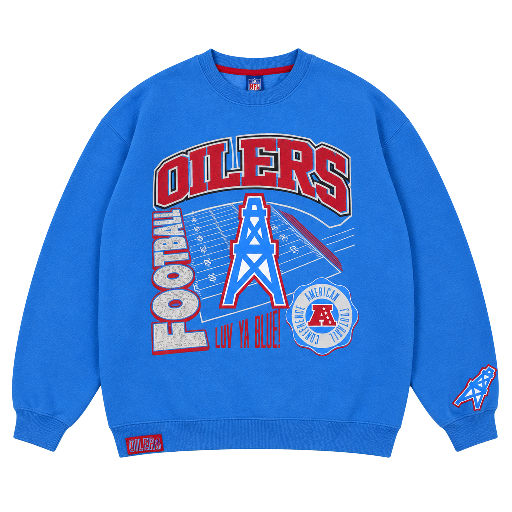 NFL Houston Oilers Luv Ya Blue Sweatshirt Light Blue 1